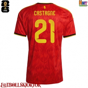 Belgien Timothy Castagne #21 Hemmatröja VM 2026 Kortärmad